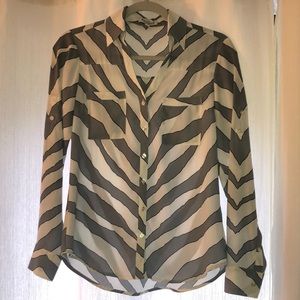 Express office wear button up top